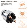 Ignition Switch with Key, Siasky 4 Position Universal Key Switch, Starter Switch 12V Fit Forklift, Car, Trailer, Tractor, Truck, Acc/Off/IGN/Start