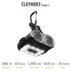Claymore Capon 120H (Tan) - Rechargeable Cap Light with Motion Sensor, Double Bean Light Further Distance & Wide Area Coverage. 3 Lighting Modes, 500 Lumens, Dust and Waterproof for Camping.