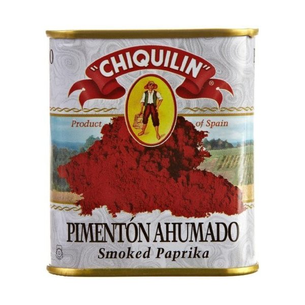 Smoked Paprika Chiquilin Tin 2.64 Oz (2 Pack) Pimenton Ahumado Spain Rich Smokey Flavor Home Grocery Product