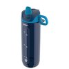 Pogo Active BPA-Free Tritan Plastic Leak-Proof Water Bottle with Soft Straw, 32 oz, Academy Navy
