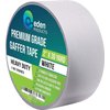EdenProducts Professional Grade Gaffer Tape 2" x30 Yards, Floor Tape for Electrical Cords Cable Tape, Non-Reflective Matte Finish Gaff Tape, No Residue Multipurpose White Gaffers Tape 2 inch