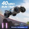 DEERC RC Car, Remote Control Car W/ 2 Batteries for 40 Min Play, All-Terrain Monster Truck 2.4GHz Rock Crawler Toy Gift for Boys Girls Kids Beginners