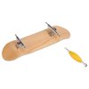 Omabeta Finger Skateboards Mini Skateboards 1Pc Maple Professional Wooden+Alloy Fingerboard Finger Skateboards Tiny Box Reduce Pressure Kids Gifts Party Favors (Navy)