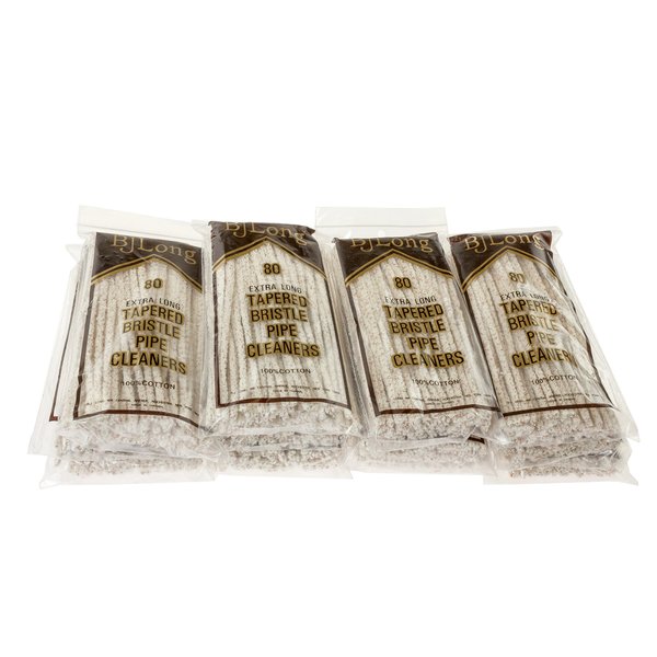 BJ Long Extra Long Tapered Bristle Pipe Cleaners 80 Pack - 12 Pack TP-1430