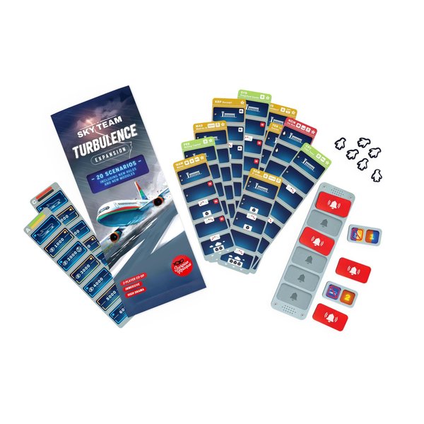 Scorpion Masqué Sky Team Turbulence Expansion | Cooperative Dice Game | Ages 12+ | 2 Players | 20 Minutes