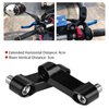 Tbest Motorcycle Mirror Mount Riser Extender Adapter,10mm 8mm Motorcycle Rearview Mirror Adapter Kit Riser Mount Extender