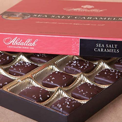 Abdallah Chocolates Sea Salt Dark Chocolate Caramels, 8 oz.