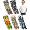 iToolai 5 Pairs Fake Tattoo Arm Sleeves for Kids Boys Girls Temporary UV Protection Tattoo Arts Sleeve Sets(Patterns 2)