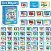 gisgfim 50 Pairs Memory Matching Game Flags of The World Concentration Memory Matching Games for Kids and Adults Learning Educational A Fun & Fast Countries of The World Memory Matching Games