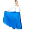 Danzcue Womens Long Full Circle Dance Skirt (2XL-3XL, Bright Royal)