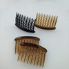 8 Pieces Plastic Hair Side Combs 17 Teeth Hair Clip Comb Straight & Wave Teeth Hair Combs Tortoise Side Comb Hair Accessories Bridal Wedding Veil Comb for Women Girls, Different 4 Colors