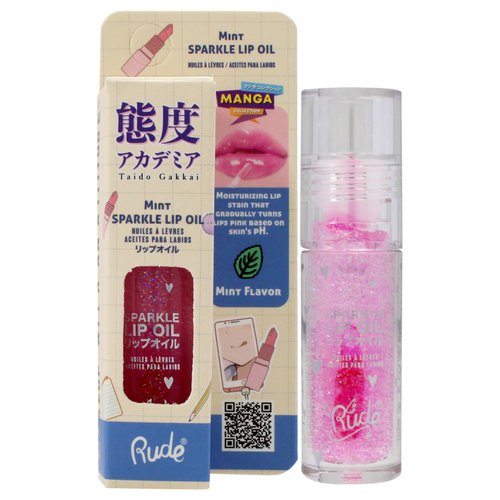 Rude Cosmetics Manga Collection Manga Sparkle Lip Oil - Mint for Women