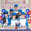 Baseball Party Decorations, Baseball Birthday Decorations,Baseball Birthday Party Supplies Kit，Including Sport Themed Birthday Plates Tablecloth Napkin Banner Baseball Garland Cupcake Toppers Balloons Stickers Set
