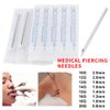 Shuiniba 20G 10 Pieces Body Ear Navel Nose Lip Nipple Piercing Needles