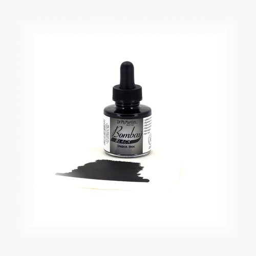 Dr. Ph. Martin's Bombay India (7BY) Ink Bottle, 1.0 oz, Black