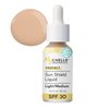 MyChelle Dermaceuticals Sun Shield Liquid Zinc SPF 30 Light/Medium - Tinted Sunscreen for All Skin With Oil-Absorbing Bentonite Clay - Use as Sheer Foundation or Makeup Primer for Matte Finish