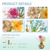 LUKHANG Rose Vase Flower Bouquet Mini Building Blocks Creative DIY Set, Suitable for Adults or Children Over 8 Years Old, Ideal Gift for Girls or Women Plant Collection Set (542 pcs)
