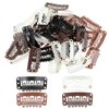 48Pcs Snap Clips for Hair Extension Clips 6 Teeth U-Shape Metal Wigs Snap Clips for Women, Wig Clips 6 Teeth to Secure Wig No Sew in Clips U-Shap Wig Snaps Silicon Wig Hair Extension Hairpiece Clips