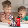 HJPLPXH Space Astronaut Micro Mini Building Block Set with Led Lighting Telephone Booth Kit Pen Holder Gifts for Adults and Kids (2188 Pieces)