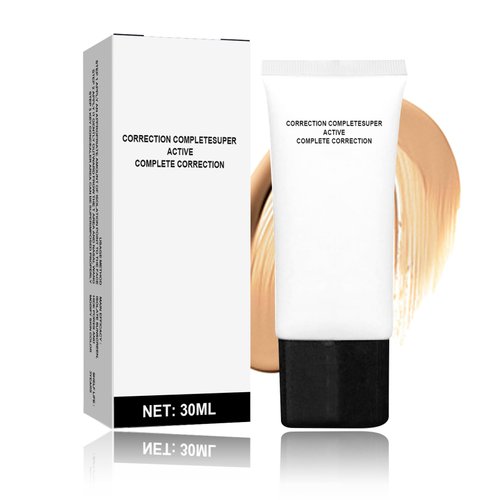 QIUFSSE CC Cream with SPF 50 Skin Tone Adjusting Cosmetic CC Cream Foundation Moisturizing Brightening Concealer CC Cream Self Adjusting for Mature Skin