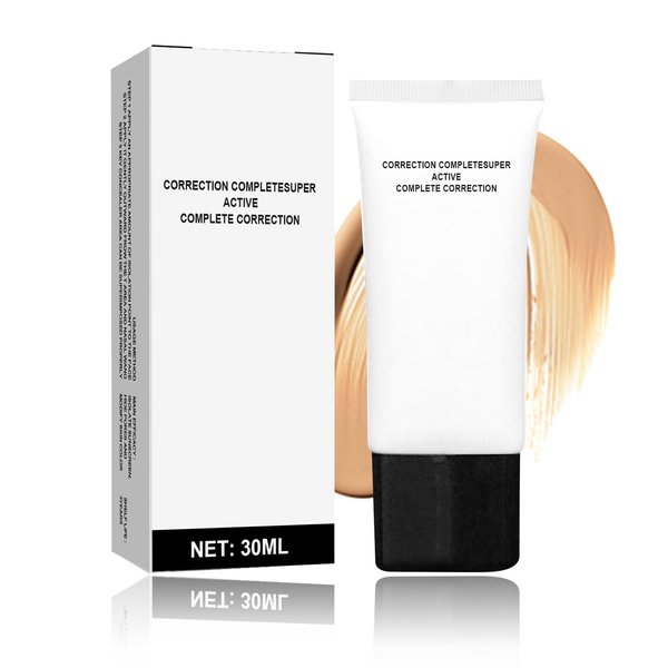 QIUFSSE CC Cream with SPF 50 Skin Tone Adjusting Cosmetic CC Cream Foundation Moisturizing Brightening Concealer CC Cream Self Adjusting for Mature Skin