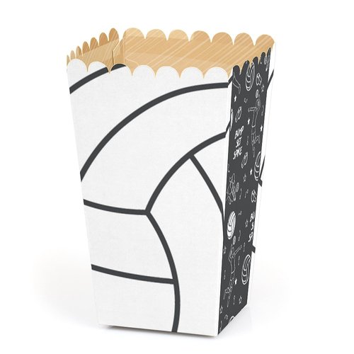 Bump, Set, Spike - Volleyball - Baby Shower or Birthday Party Favor Popcorn Treat Boxes - Set of 12