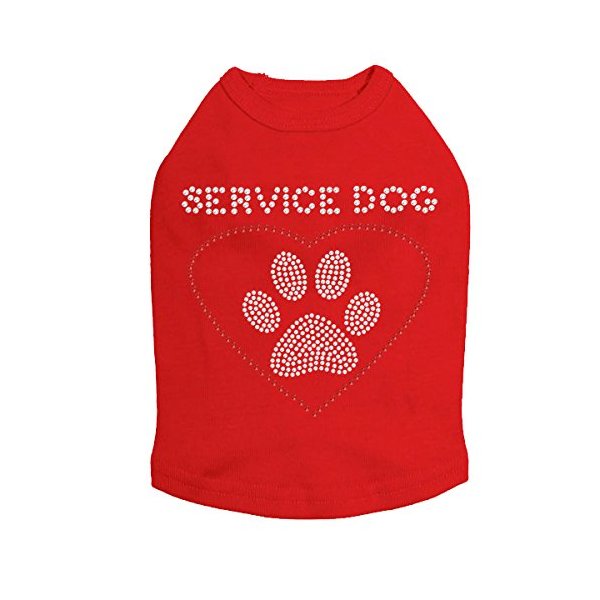 Service Dog Dog Shirt 3XL RED