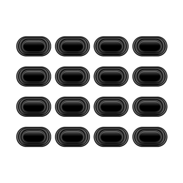 Bittwee 16PCS Car Door Shock Absorbing Gasket, Auto Door Side Anti-Collision Anti-Shock Protection Guards Seal Sticker, Vehicles Soundproof Decoration Door Bumper Sticker, Universal Fit