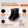 NeoAlly Copper Ankle Support Brace Compression Sleeve with Silicone Gel Reduce Foot Swelling Pain Relief from Plantar Fasciitis and Achilles Tendon (Medium - 1 Pair)
