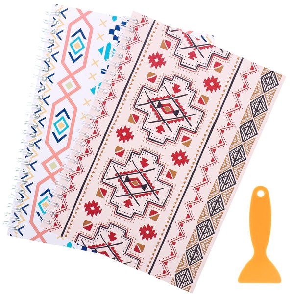 2 Pcs Sticker Book Collecting Album Reusable Sticker Organizer Storage Book for Stickers Collection A5 (64 Pages)