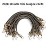 XSTRAP STANDARD 20 Pack Mini Bungee Cords with Hooks, 10 Inch Rubber Stretchy Bungee Cords for Camping, Tools, Tarp Covers, Canvas Canopies, and Cargo (Camouflage), Hang Christmas Ornaments