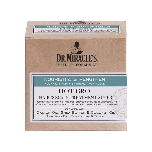 Lom-style Dr. Miracles Feel Formula Hot Gro Hair And Scalp Treatment Conditioner 4 oz, 3 Pack Model (5591-2234-15196)