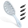 Daily Gard Detangling Brush, Dry and Wet Vented Detangler Hair Brush for Women and Men, Paddle Quick Drying Hairbrush for Wet/Dry/Curly/Thick/Long/Wavy/Damaged Hair, Blue