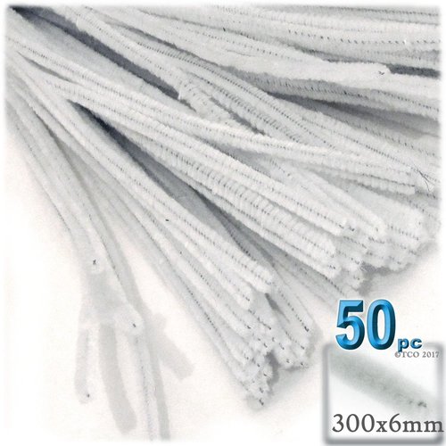 The Crafts Outlet Chenille Stems, Pipe Cleaner, 12-inch (30-cm), 50-pc, Sun Yellow