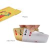 jcoral 2 Pack Gold Playing Cards Diamond Plastic Silver Playing Cards Waterproof Poker Cards,Highly Flexible Gold Foil Cards(Gold+Silver)