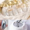 Metallic Painting Nail Gel,Silver & Gold Painted Gel Nail Polish,Mirror Nail Gel Polish 3D Metal Painting Gel for Nails,Chrome Nail Polish Super Glossy Soak off UV/LED DIY Nail Gel Kit (2PCS)