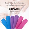 24PCS Toe Separator Pedicure Sponge Toe Separators Bulk, Disposable Toe Separator Foam for Nail Polish Nail Salon Party Nail Art Painting Toenails, 12 Pairs