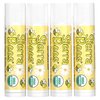 Organic Lip Balm by Sierra Bees - Moisturizing Balm for Chapped Lips - Featuring Sustainably Sourced Beeswax, Olive Oil, Sunflower Oil, & Vitamin E - Cruelty Free, Non-GMO - 4 Pack - Bundle of 4 -