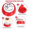COZYMATE Shrieking Goat Desk Toy Button for Men Women Funny Buttons with Goat Sound Prank White Elephant Gag Gifts for Office (Red, 1P)