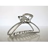 Rose gold silver or dark silver tone metal hair claw clip Set B (Primary color: Silver)