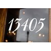 White - Storefront Address Numbers - 12" Tall - Custom Vinyl Decal - Die Cut Sticker - Business Glass Window