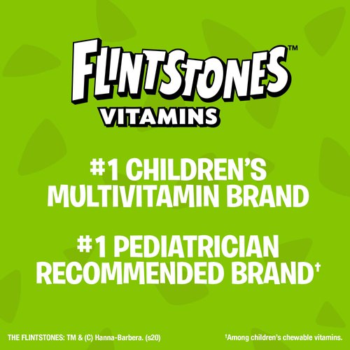 Flintstones Chewable Kids Vitamins with Iron, Multivitamin for Kids & Toddlers with Vitamin D, Vitamin C & more, 60 Count (Pack of 1)