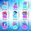 9 Pcs Mermaid Centerpieces Birthday Party Table Decorations Supplies Ocean Theme Underwater Animals Party Favors Double Sided Honeycomb Favor for Girls Baby Shower Wedding (Mermaid)