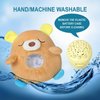 Baby Sleep Soother Happy Bear - Toddler Portable Sound Machine with Night Light Projector - Plush Toy Crib Soother with Music and Lights to Aid Sleep for Newborn