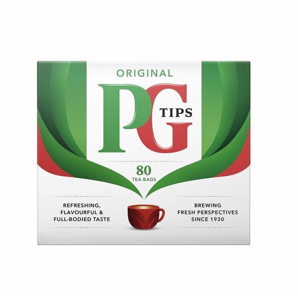 PG Tips Original Tea Bags 80 Count Box