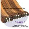 HERMOUS 12A Double Drawn Highlight Honey Blonde Full Thick Raw Virgin Human Hair Straight 3 Bundles, Shed And Tangle Free Colored 4/27 Real Piano Color Ombre Human Hair Bundles Quick Weave 16 18 20 IN
