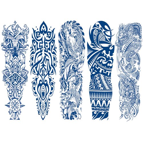 Aresvns Semi Permanent Tattoos for adult, Realistic temporary tattoo sleeve,Full Arm Temporary Tattoos Waterproof & Long-Lasting 2-3 Weeks Christmas Gift