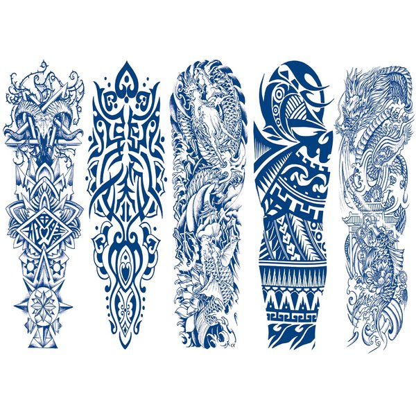 Aresvns Semi Permanent Tattoos for adult, Realistic temporary tattoo sleeve,Full Arm Temporary Tattoos Waterproof & Long-Lasting 2-3 Weeks Christmas Gift