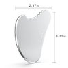 FUANKANG Gua Sha Facial Tools with Travel Pouch Stainless Steel Scraping Massage Tool for Face
