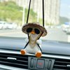 Swing Duck Car Hanging Ornament Cute Swing Duck Car Pendant Swing Duck Car Decoration Rearview Mirror Accessories(Style A)